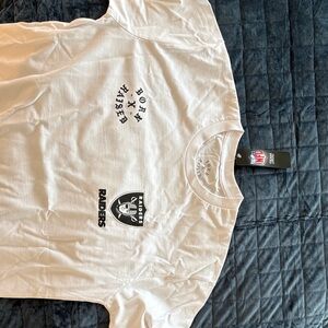 NFL White Raiders Short Sleeve Tee